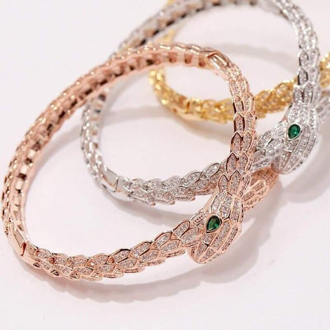 Antique Snake Bracelet Gold | Snakes Jewelry & Fashion