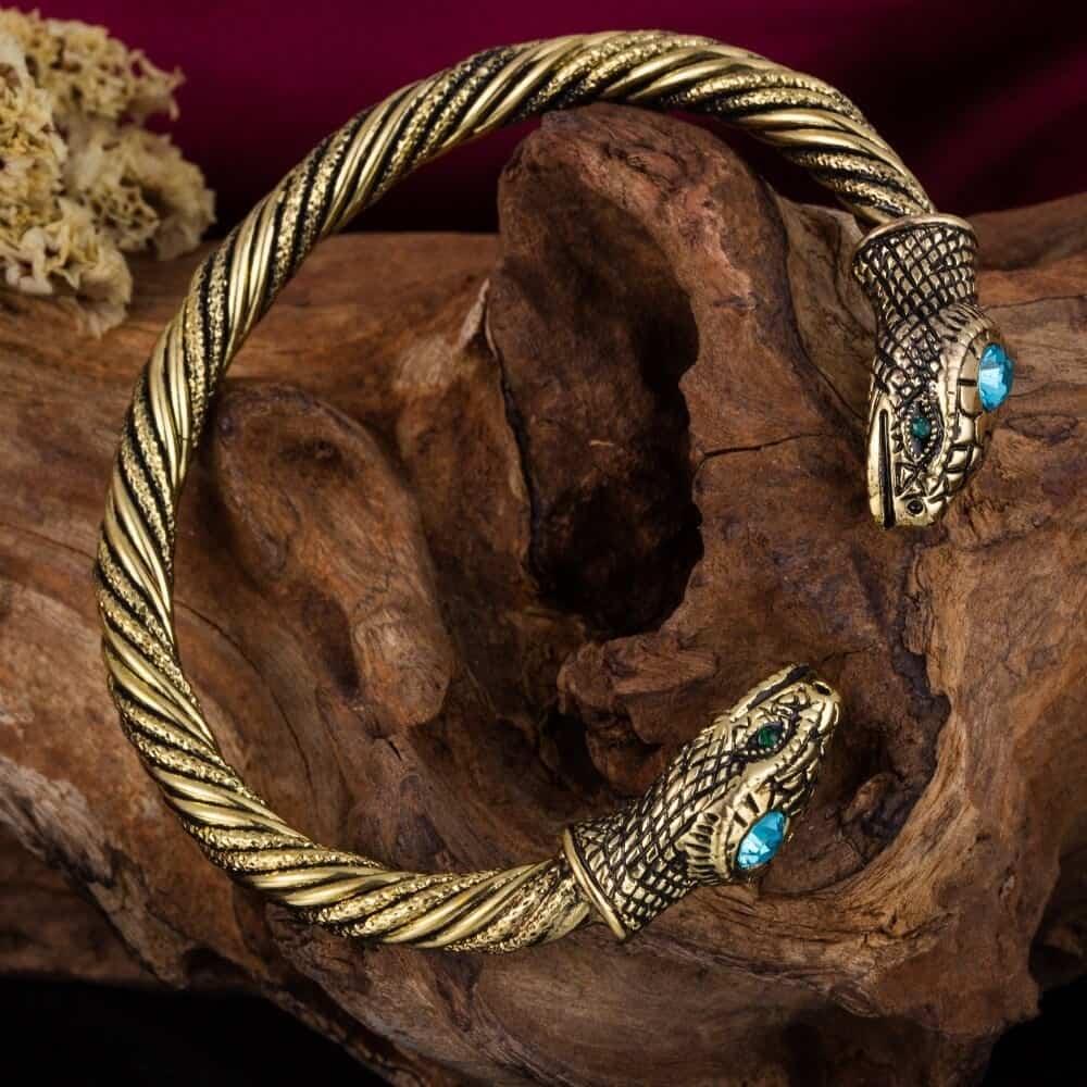 Antique Silver Snake Bracelet | Snakes Jewelry & Fashion