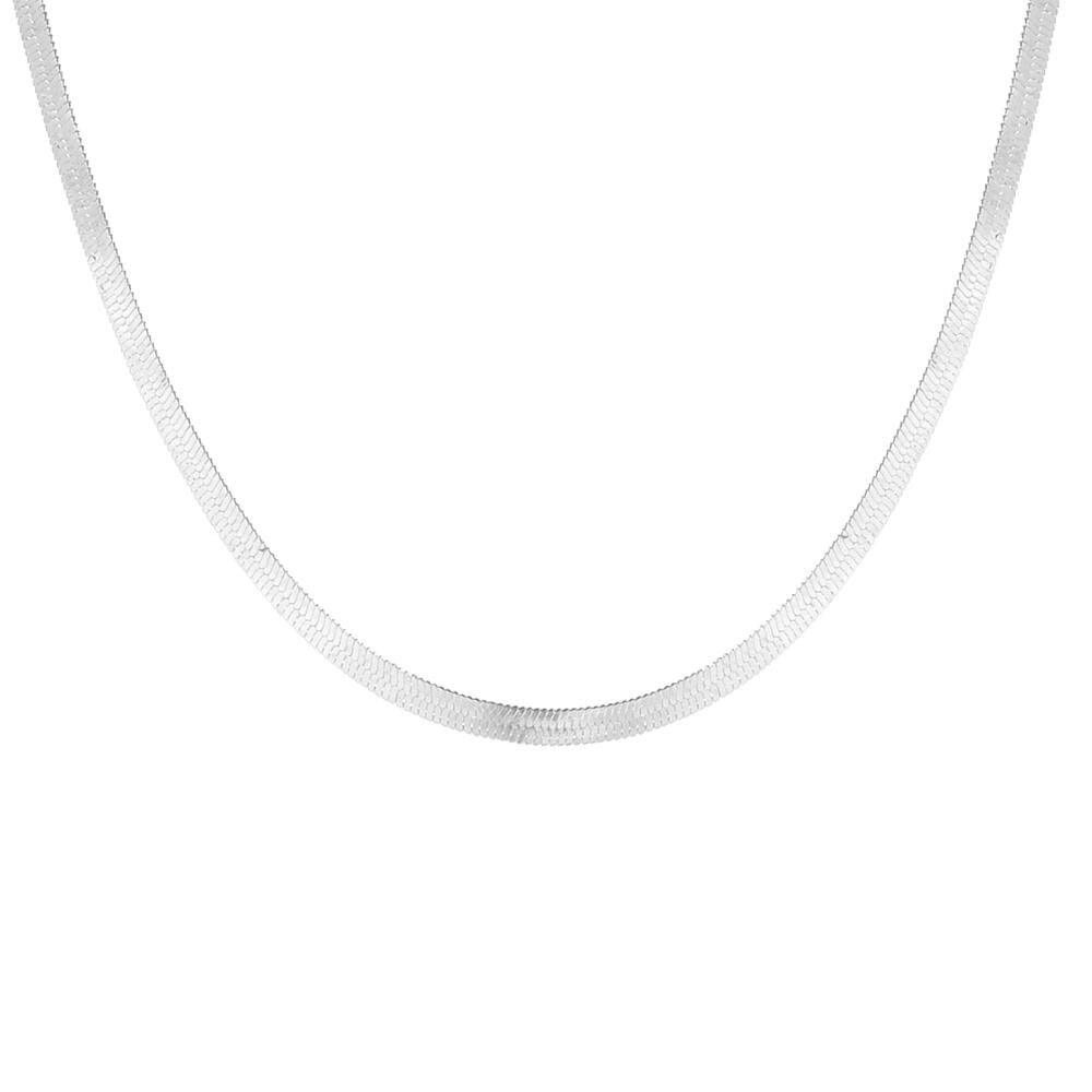 White Gold Snake Chain Necklace | Snakes Jewelry & Fashion