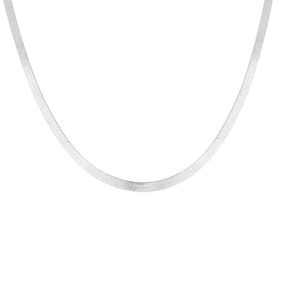 White Gold Snake Chain Necklace | Snakes Jewelry & Fashion