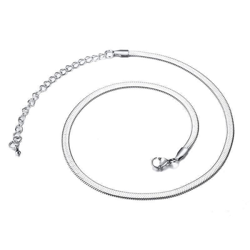 Snake Chain Silver Necklace | Snakes Jewelry & Fashion