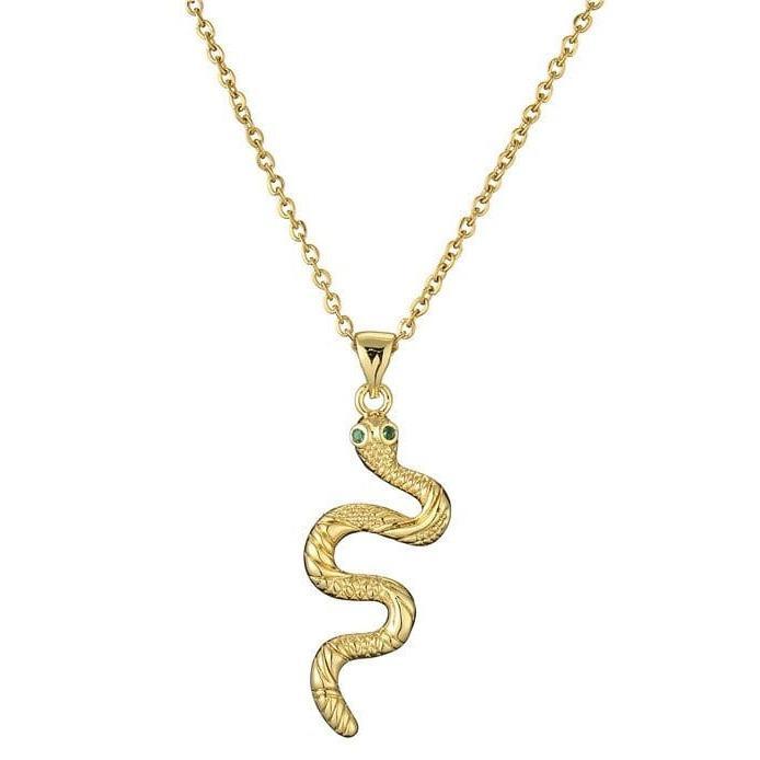 Gold Snake Charm Necklace | Snakes Jewelry & Fashion