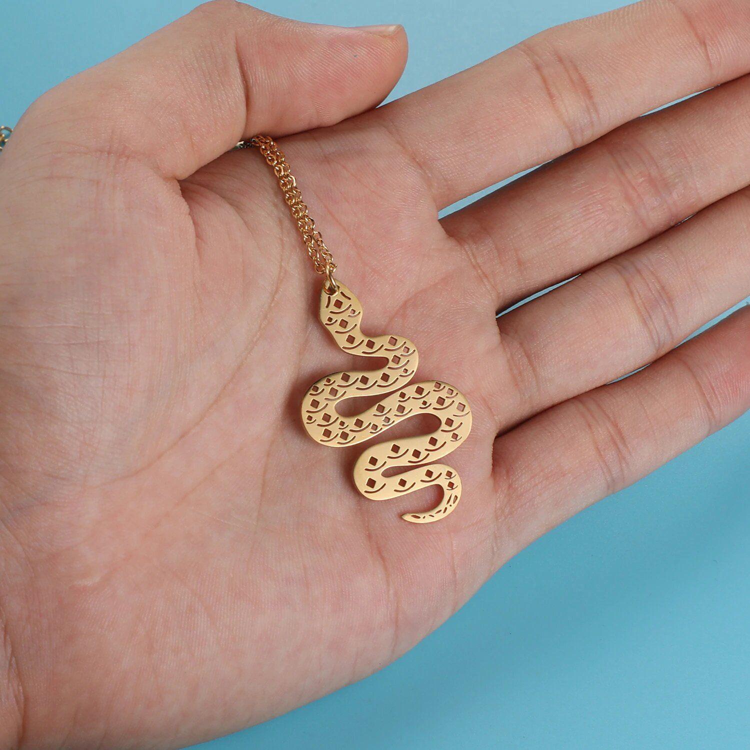 Gold Necklace Jewelry | Snakes Jewelry & Fashion