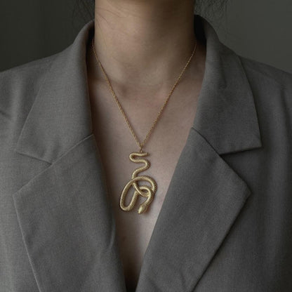 14k Gold Snake Necklace | Snakes Jewelry & Fashion