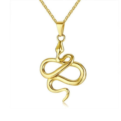 Yellow Gold Snake Chain Necklace | Snakes Jewelry & Fashion