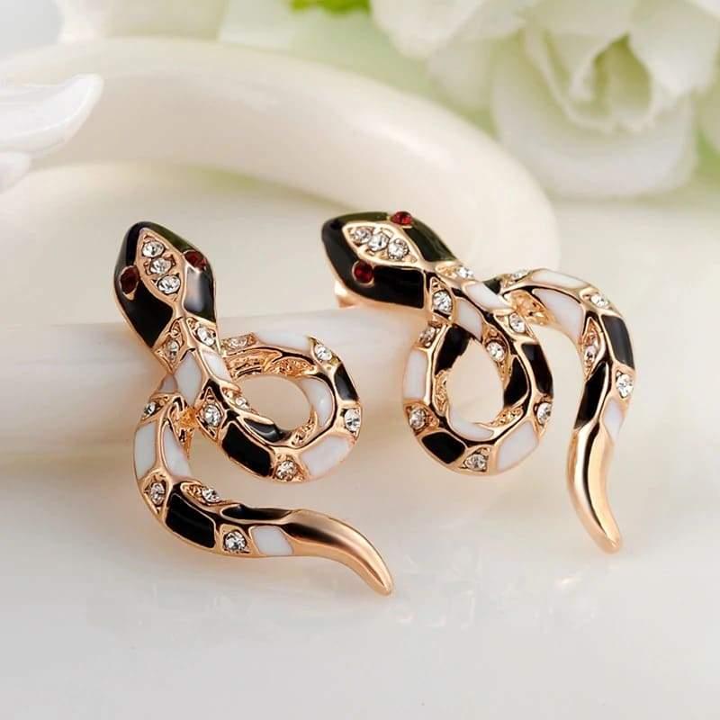 Jeweled Snake Earrings | Snakes Jewelry & Fashion