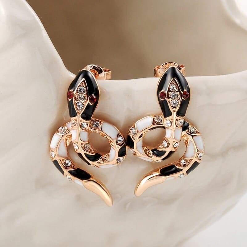 Jeweled Snake Earrings | Snakes Jewelry & Fashion