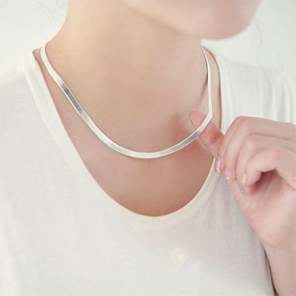 Flat Snake Chain Necklace | Snakes Jewelry & Fashion