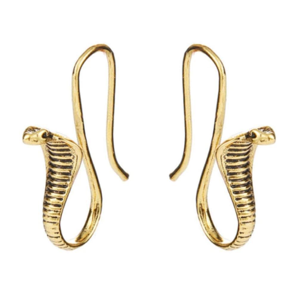 Gold Cobra Earrings | Snakes Jewelry & Fashion