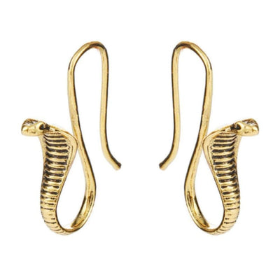 Gold Cobra Earrings | Snakes Jewelry & Fashion