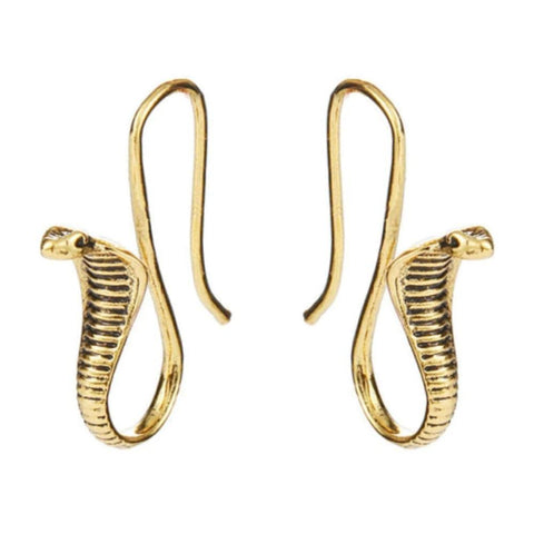 Gold Cobra Earrings | Snakes Jewelry & Fashion