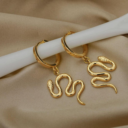 Real Gold Earrings For Women | Snakes Jewelry & Fashion