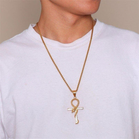 Ankh Necklace Gold | Snakes Jewelry & Fashion
