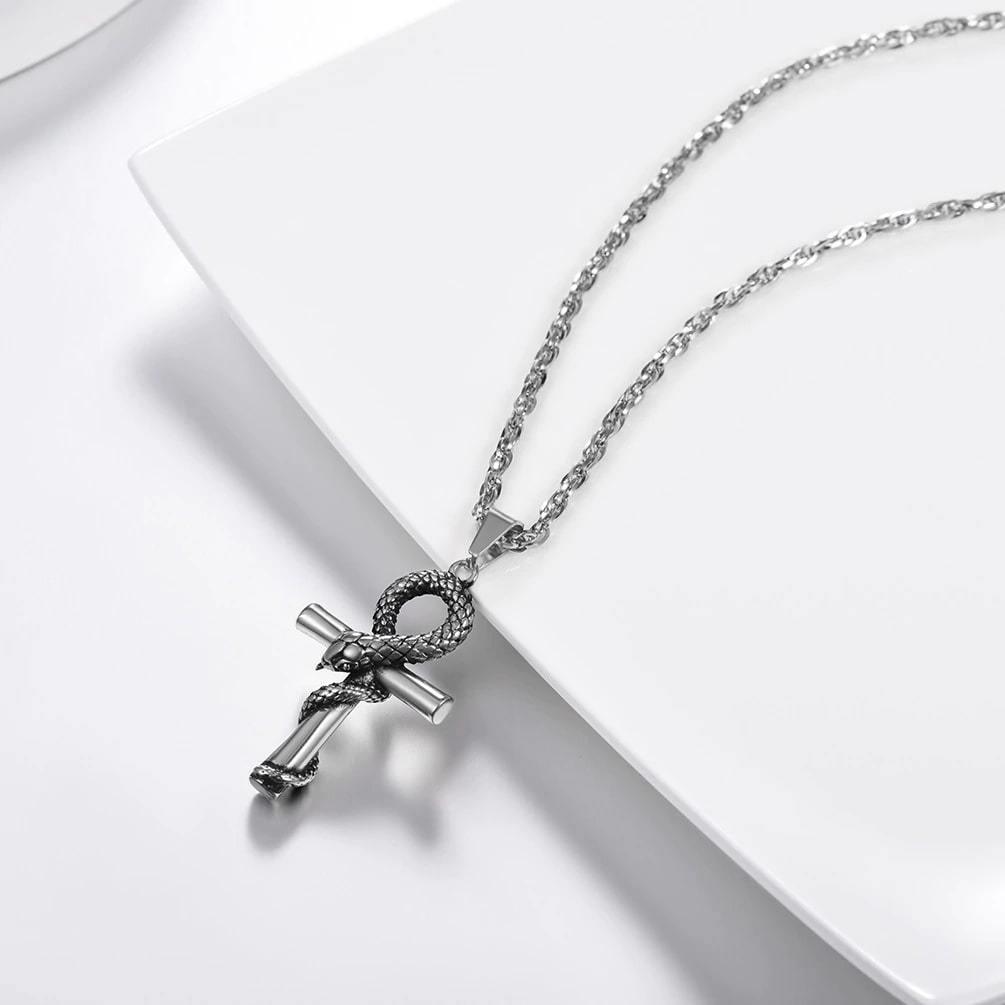 Mens Silver Snake Necklace | Snakes Jewelry & Fashion
