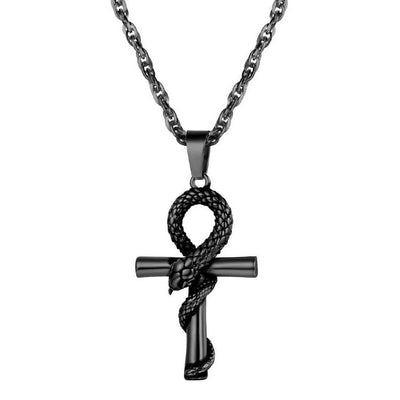 Black Ankh Necklace | Snakes Jewelry & Fashion