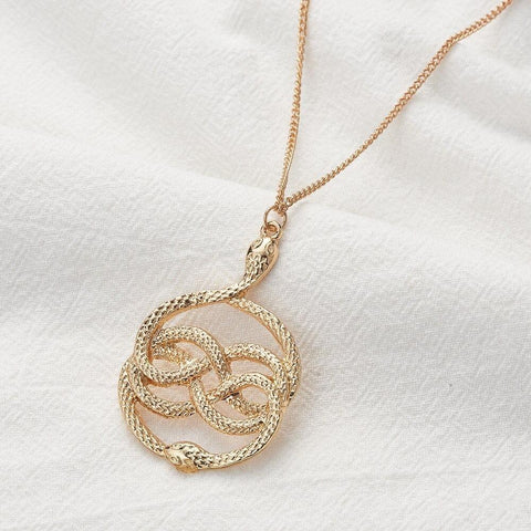 Gold Snake Necklace Womens | Snakes Jewelry & Fashion