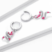 Pink Snake Earrings | Snakes Jewelry & Fashion