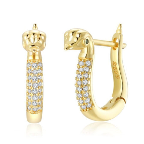18k Gold Snake Earrings | Snakes Jewelry & Fashion